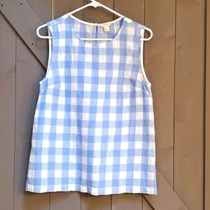 J.Crew plaid tank top